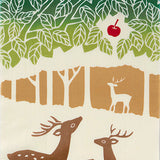 JIKAN STYLE (Kenema)  - 50319  Forest deer  森林鹿/しんりんろく   -  (The dyed Tenugui)