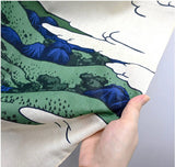 Ukiyo-e Furoshiki - Hokusai  Sagami Province Umezawa Left 97   相州梅澤左97  -  Furoshiki (Japanese Wrapping Cloth)　97 x 97 cm 　　