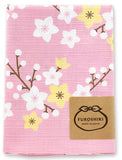 Okamisan -  Momo (peach)  桃  M299-06574 - Furoshiki 70 x 70 cm