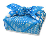 Konomi - Polka-Dot Furoshiki-Blue    ポルカドット／ライトブルー    50 x 50 cm Futoshiki (Japanese Wrapping Cloth)