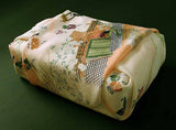 Chirimen Sansaku Furoshiki 100% silk  - Jidai Matsuri (Festival of Ages) 時代祭り - Furoshiki (Japanese Wrapping Cloth)　68 x 68 cm 正絹さざ波ちりめん友仙ふろしき　