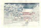 Kawase Hasui - #HKS-10   Yuki no Zojoji (Zojoji Temple in Snow) - Free Shipping