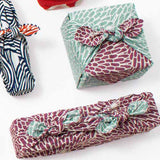 Isamonyou -  Double-Sided Dyeing  Chrysanthemum Pale   Purple/Sage  70 伊砂文様 両面 菊 　ウスムラサキ/セイジ　　20477-203　- Furoshiki (Japanese Wrapping Cloth)