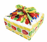 Asayama Misato - fruit cake  フルーツケーキ 50 x 50 cm Furoshiki (Japanese Wrapping Cloth)