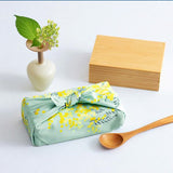 Cohare こはれ - Mimosa Mint  (ミモザ  ミント) - Furoshiki   45 x 45 cm