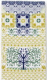 JIKAN STYLE (Kenema)  12119  [Arabesque tiles/The Cycle of Trees] 【アラベスクタイル/樹木の巡り】 -  (The dyed Tenugui)