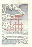 Kawase Hasui - #HKS-2  Yuki no Miyajima (Miyajima in snow) - Free Shipping