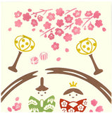 Kenema  - 50309　Delicious Hina Matsuri　おいしいひな祭り　  Japanese Tradition Cotton Towel (The dyed Tenugui)