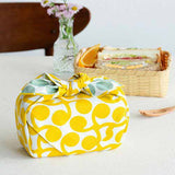 Isamonyou -  Double-Sided Dyeing  New buds     Yellow/Light Green  48 伊砂文様 両面 新芽  キイロ/ライトグリーン 20479-140  - Furoshiki (Japanese Wrapping Cloth)