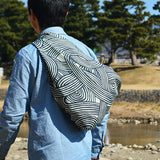 Isamonyou - Water repellent finish - Yui    Light Khaki  100 アクアドロップリサイクル 伊砂文様 結 ライトカーキ(撥水加工)   10261-303 - Furoshiki   100 x 100 cm