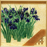 Saikosha - #112-09 Kakitsubata (Framed Cloisonné ware) - Free Shipping