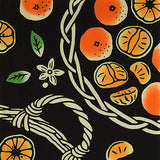 Kenema  - 50298   Mandarin oranges　お蜜柑　  (The dyed Tenugui)