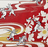 Choju Giga 鳥獣戯画 -Kikusui  菊水  Furoshiki (wrapping cloth) - Furoshiki (Japanese Wrapping Cloth)　68 x 68 cm 　　