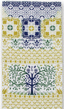 JIKAN STYLE (Kenema)  12119  [Arabesque tiles/The Cycle of Trees] 【アラベスクタイル/樹木の巡り】 -  (The dyed Tenugui)