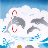 JIKAN STYLE (Kenema)  -  50318  Dolphin show  イルカショー  -  (The dyed Tenugui)