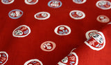 Seiran - Daruma   青嵐 綿 小 風呂敷 約48cm【だるま】MA1007 - Furoshiki (Japanese Wrapping Cloth)  48 x 48 cm