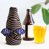 Isamonyou -  Double-Sided Dyeing Musubi Dark Grey/Blue      48 伊砂文様 両面 結 ダークグレー/ブルー   20479-142  - Furoshiki (Japanese Wrapping Cloth)