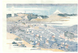 Katsushika Hokusai - #37 - Tōkaidō Kanaya no Fuji ( The Fuji from Kanaya on the Tōkaidō) - Free Shipping