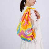 Suzuki Masaru - Aqua Drop (Water repellent finish)  -  FLOWER BED イエロー  10261-317  アクアドロップ  (撥水加工)　- Furoshiki   100 x 100 cm