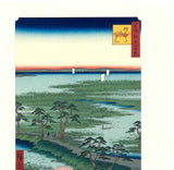 Utagawa Hiroshige - No.029 Moto-Hachiman Shrine in Sunamura　砂むら元八まん 　- One hundred Famous View of Edo - Free Shipping