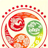 Kenema  - 50302  Kotobuki Taiko　寿太鼓   (The dyed Tenugui)