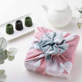 Isamonyou -  Double-Sided Dyeing Plum P&M   4 8 伊砂文様 両面 梅 ベビーピンク/ミント  20479-141 - Furoshiki (Japanese Wrapping Cloth)