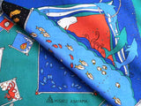 Asayama Misato - Aquarium   水族館   75 x 75 cm Furoshiki (Japanese Wrapping Cloth)