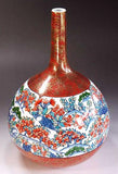Fujii Kinsai Arita Japan - Somenishiki Kinsai karakusa Hanazukushi Vase 30.50 cm - Free Shipping