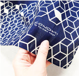 Konomi - Honeycomb Furoshiki   Black  ハニカム/漆黒            97X97cm  (Japanese Wrapping Cloth)