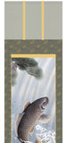 Sankoh Kakejiku - 25F4-032  Oonobori goi (Rising Carp) - Free Shipping　　　