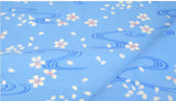 Seiran -  Sakura Ryusui (Sakura flowing water)  青嵐 綿風呂敷 約90cm 【櫻流水】MA9006  - Furoshiki (Japanese Wrapping Cloth)  90 x 90 cm
