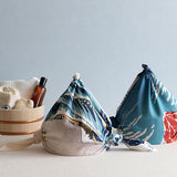 Sumidagawa - Katsushika Hokusai -The Great Wave off Kanagawa  (波裏に富士) 20718-202  - Furoshiki  70 x 70 cm (Copy)