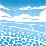 Kenema  -  50308    Sky blue nemophila  空色ネモフィラ -  (The dyed Tenugui)