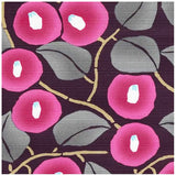 Takehisa Yumeji - Tsubaki(Camellia)  Shikon つばき シコン  21180-110　- Furoshiki 48 x 48 cm