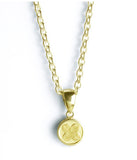 Saito - Family Crest Pendant top - Mini, 18K Gold