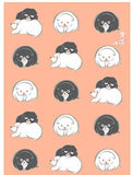 Ukiyo-e Tenugui - Nakamura Hochu  Puppy   Pink   中村芳中  　狗子     - (Japanese Tenugui)