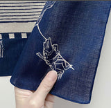Choju Giga 鳥獣戯画 -Giga kan 戯画環  Furoshiki (wrapping cloth) - Furoshiki (Japanese Wrapping Cloth)　97 x 97 cm 　　
