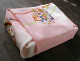 Chirimen Sansaku Furoshiki 100% silk  - Mari Himo (Ball string)  まり紐 - Furoshiki (Japanese Wrapping Cloth)　68 x 68 cm 正絹さざ波ちりめん友仙ふろしき　