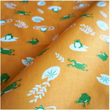 Seiran -  Frog 青嵐 綿 小 風呂敷 約48cm【かえる】MA1011  - Furoshiki (Japanese Wrapping Cloth)  48 x 48 cm