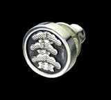 Saito -   Silver 950 Family crest earrings　(Family crest: Silver 950)