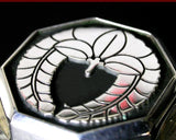 Saito - Family Crest Ring, Octagonal, Lightweight Silver 925    (US size 4 to 7)