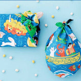 Cochae -   Japanese Folktale: The Sea Blue  70 コチャエむすび 日本昔話海篇 ブルー    20475-201  Furoshiki 70 x 70 cm