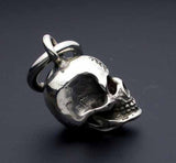 Saito - Skull Silver Pendant top w/ Bonji 　mini　(Silver 925)