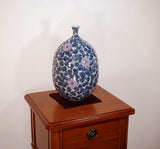 Fujii Kinsai Arita Japan - Somenishiki kinsai Kiku Karakusa monyou Vase 27.50 cm - Free Shipping