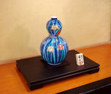 Fujii Kinsai Arita Japan - Somenishiki Shobu (Iris) Vase  30.80 cm - Free Shipping