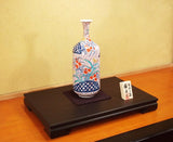 Fujii Kinsai Arita Japan - Somenishiki Shuun Nadeshiko Vase 31.80 cm - Free Shipping