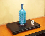 Fujii Kinsai Arita Japan - Somenishiki Hanaji Monyou kazari Vase 34.50 cm - Free Shipping