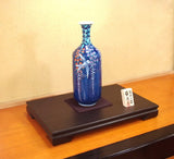 Fujii Kinsai Arita Japan - Iro Nabeshima style Wisteria & Swallow Vase 34.50 cm - Free Shipping