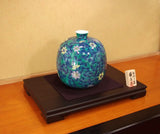 Fujii Kinsai Arita Japan - Iro Nabeshima style Somenishiki Tessen Vase 24.50 cm - Free Shipping