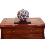 Fujii Kinsai Arita Japan - Somenishiki Sakura & butterfly Vase 21.00 cm - Free Shipping